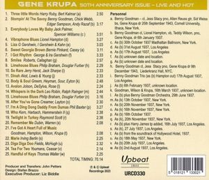 Produktbild: Krupa, G: 50Th Anniversary Issue - Live