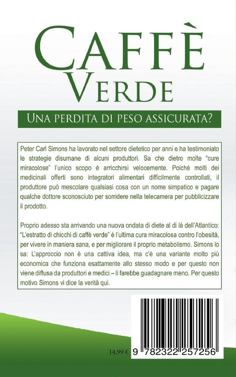 Produktbild: Caff&egrave; Verde - Una perdita di peso assicurata?