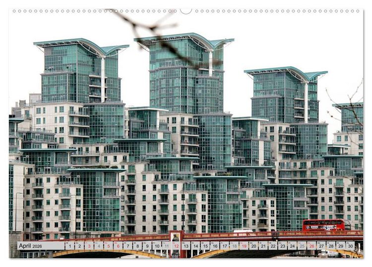 Produktbild: London cool - modern + traditionell (hochwertiger Premium Wandkalender 2026 DIN A2 quer), Kunstdruck in Hochglanz