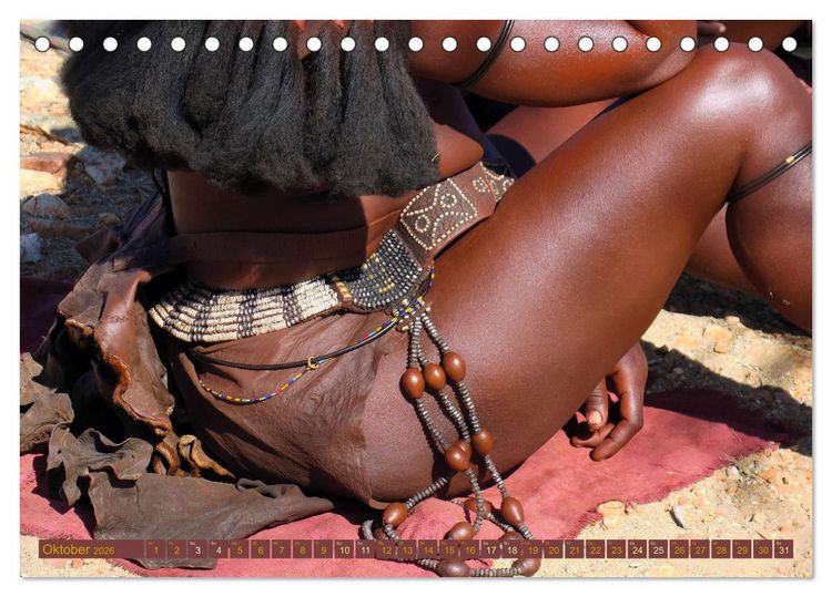 Produktbild: Himba - Der Schmuck der sch&ouml;nen Frauen (Tischkalender 2026 DIN A5 quer), CALVENDO Monatskalender