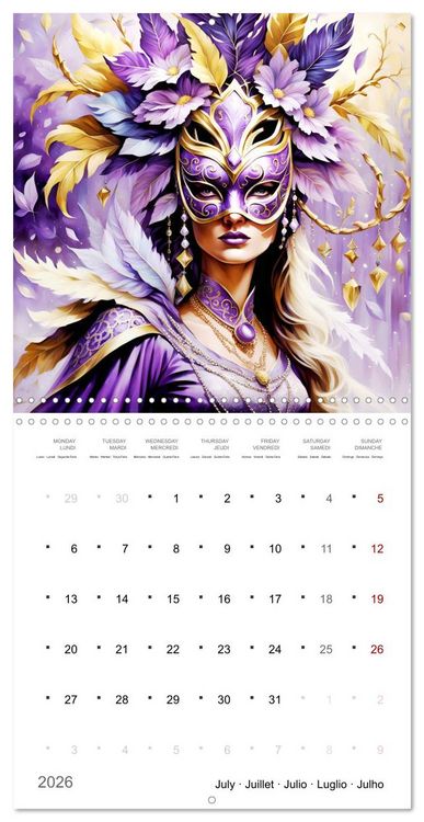 Produktbild: Transformation fascinante (Calendrier mural carr&eacute; 2026 30x30 cm) Calendrier double avec une page pour vos prises de notes