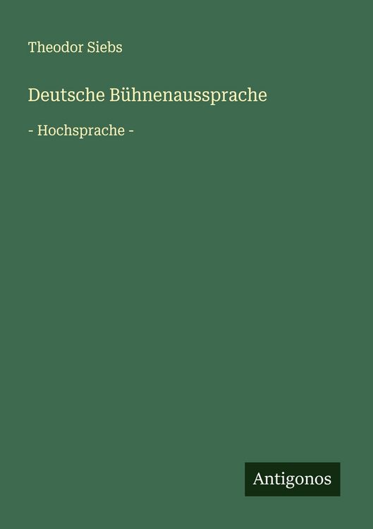 Produktbild: Deutsche B&uuml;hnenaussprache