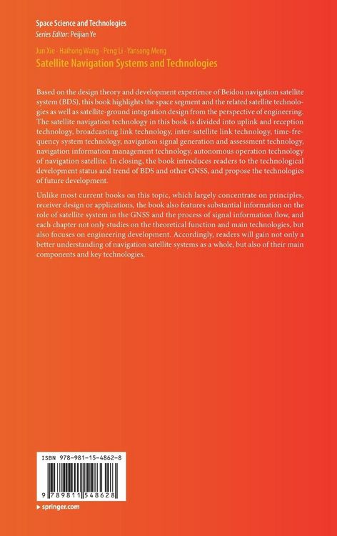 Produktbild: Satellite Navigation Systems and Technologies