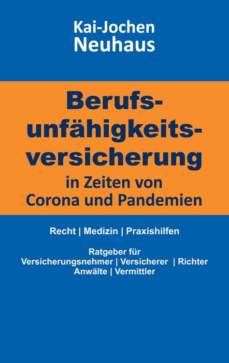 Produktbild: Berufsunf&auml;higkeitsversicherung in Zeiten von Corona (Covid-19) und Pandemien