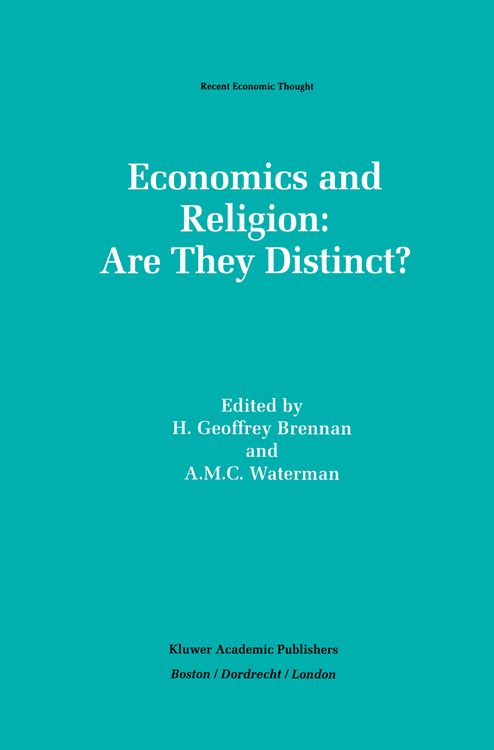 Produktbild: Economics And Religion: Are They Distinct?