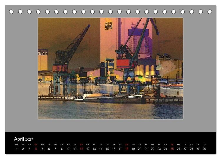 Produktbild: Am Nord- Ostsee-Kanal (Tischkalender 2027 DIN A5 quer), CALVENDO Monatskalender