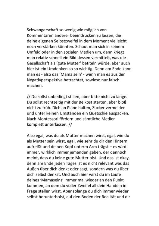 Baby im Bauch, Fragen im Kopf