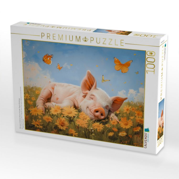 Produktbild: CALVENDO Puzzle Mit einem fr&ouml;hlichen Herzen ist jeder Tag ein Gl&uuml;ckstag | 1000 Teile Lege-Gr&ouml;&szlig;e 64x48cm Foto-Puzzle f&uuml;r gl&uuml;ckliche Stunden