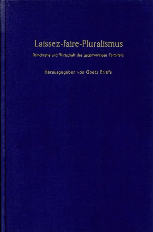 Produktbild: Laissez-faire-Pluralismus.