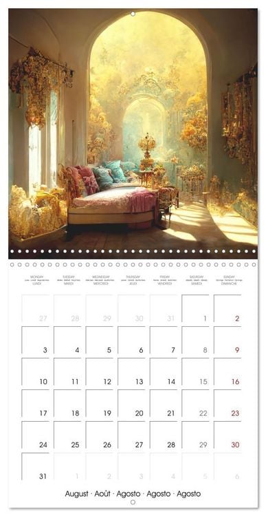 Produktbild: Rococo rooms (Wall Calendar 2026 12 &times; 12 Inch) CALVENDO 12 Month Wall Calendar