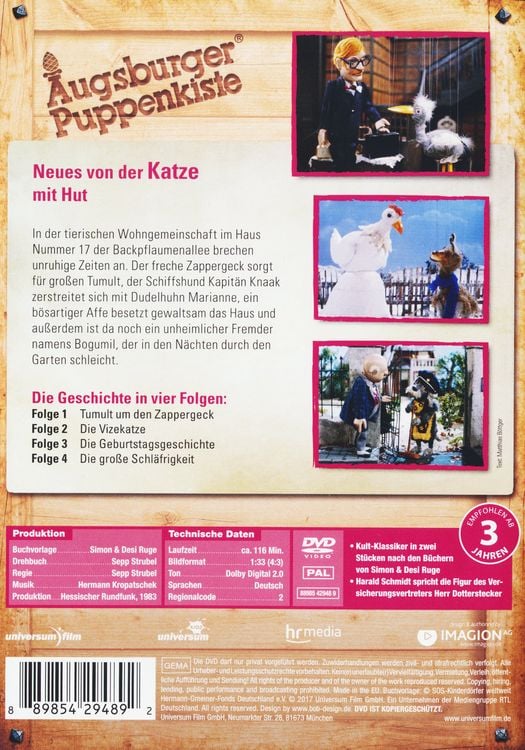 Produktbild: Neues von der Katze mit Hut - Augsburger Puppenkiste
