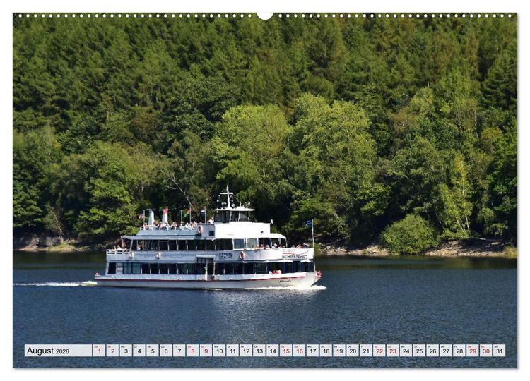 Produktbild: Rurberg und Woffelsbach - Leben wo andere Urlaub machen, in der Eifel (hochwertiger Premium Wandkalender 2026 DIN A2 quer), Kunstdruck in Hochglanz