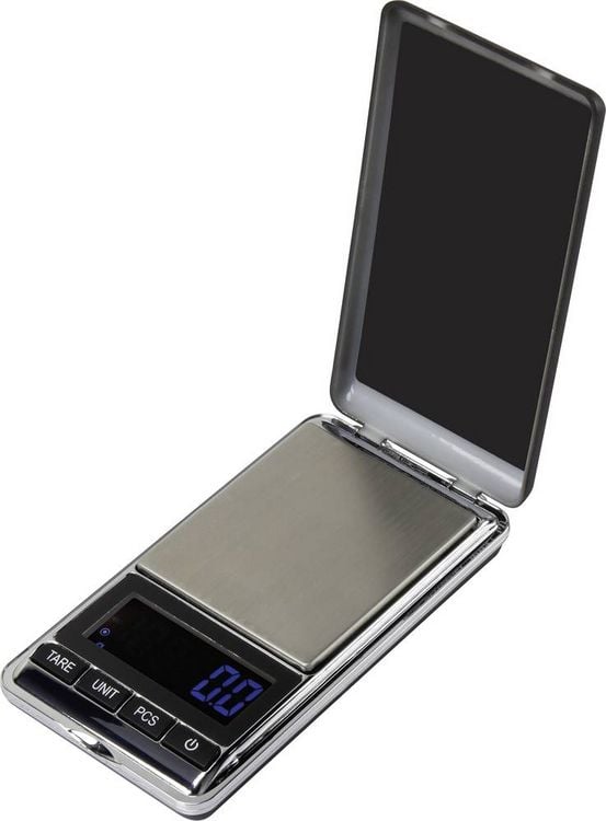 Produktbild: Basetech Taschenwaage SJS-60007 W&auml;gebereich (max.) 500 g Ablesbarkeit 0.1 g batteriebetrieben Silber