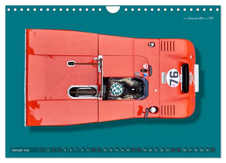 Produktbild: Legenden des Rennsports Historic Sports Cars 1960-1975 (Wandkalender 2026 DIN A4 quer), CALVENDO Monatskalender