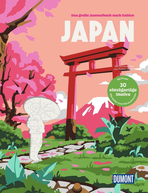 Produktbild: Japan - Das gro&szlig;e Ausmalbuch nach Zahlen