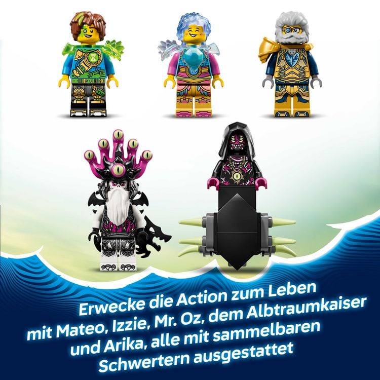 Produktbild: LEGO DREAMZzz 2in1 71515 Tigerhai-Fahrzeug, Spielzeug Minifiguren ab 9