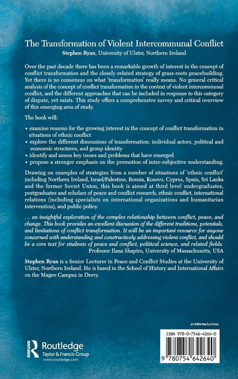 Produktbild: The Transformation of Violent Intercommunal Conflict