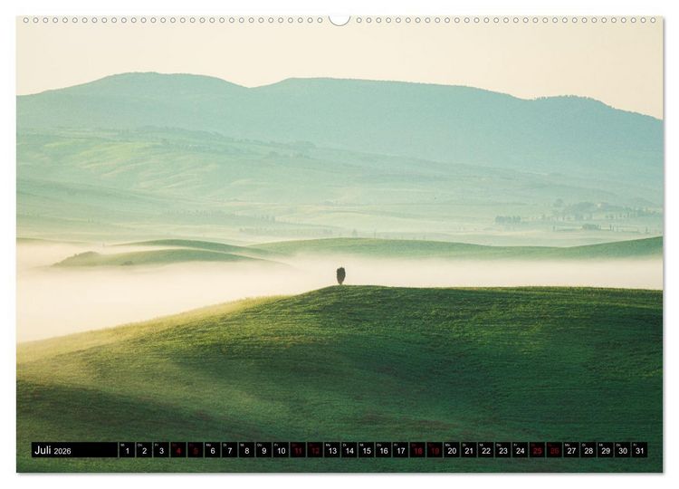 Produktbild: DIE TOSKANA IM FR&Uuml;HLING (hochwertiger Premium Wandkalender 2026 DIN A2 quer), Kunstdruck in Hochglanz