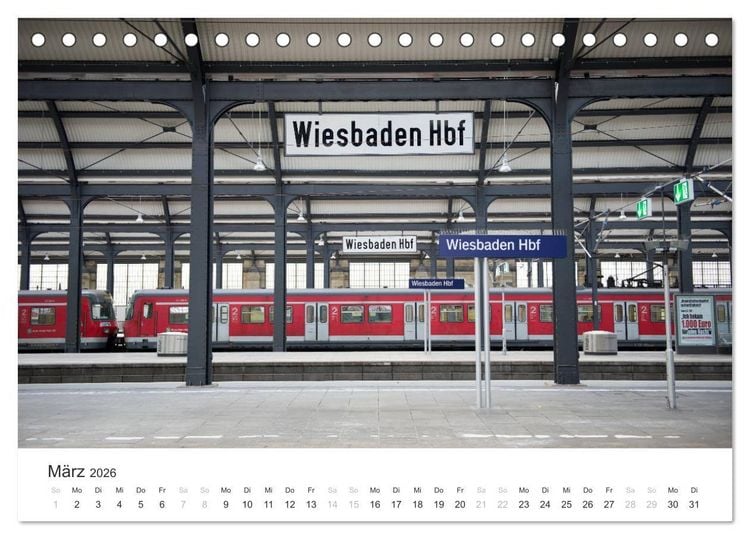 Produktbild: Du sch&ouml;nes Wiesbaden (Tischkalender 2026 DIN A5 quer), CALVENDO Monatskalender