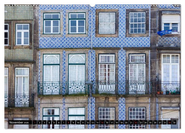 Produktbild: Porto - Die Handelsstadt am Douro (hochwertiger Premium Wandkalender 2026 DIN A2 quer), Kunstdruck in Hochglanz