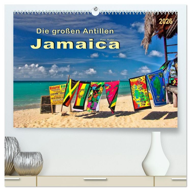 Produktbild: Die gro&szlig;en Antillen - Jamaica (hochwertiger Premium Wandkalender 2026 DIN A2 quer), Kunstdruck in Hochglanz