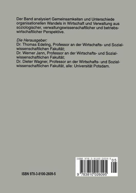 Produktbild: Reorganisationsstrategien in Wirtschaft und Verwaltung