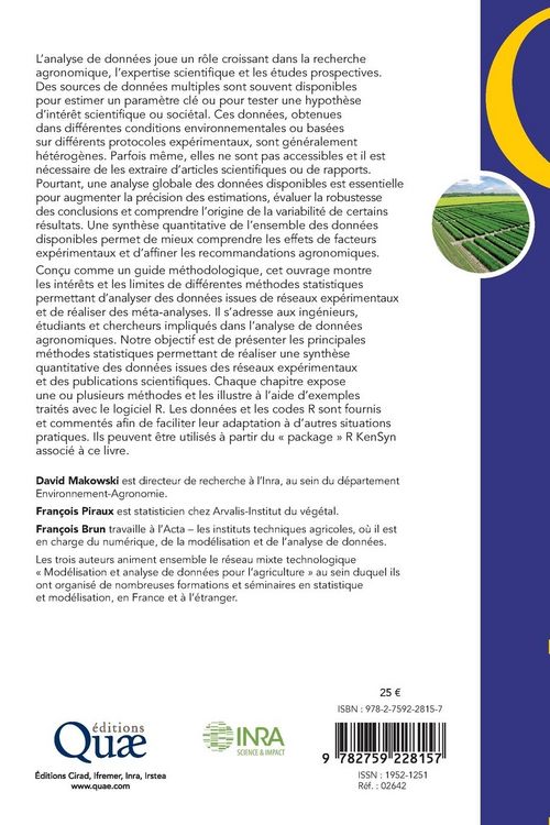 Produktbild: De l'analyse des r&eacute;seaux exp&eacute;rimentaux &agrave; la m&eacute;ta-analyse