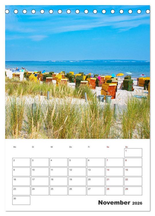 Produktbild: R&uuml;gen - Terminplaner (Tischkalender 2026 DIN A5 hoch), CALVENDO Monatskalender