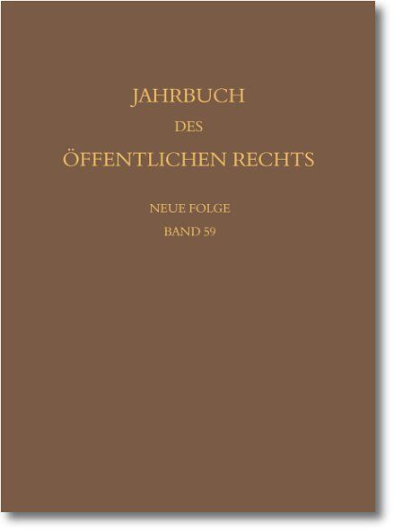 Produktbild: Jahrbuch des &ouml;ffentlichen Rechts der Gegenwart. Neue Folge