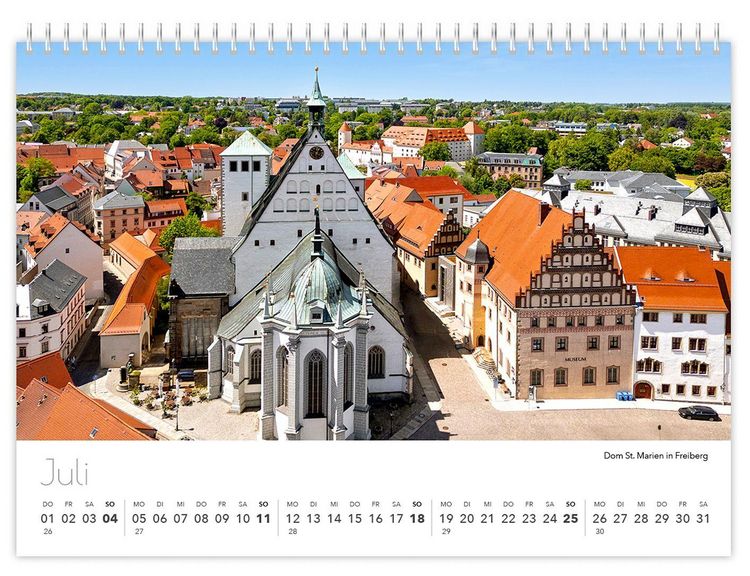 Produktbild: Kalender Sachsen von oben kompakt 2027