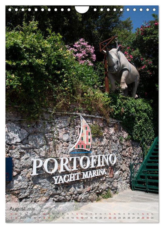 Produktbild: Portofino - Im Herzen der italienischen Riviera!! (Wandkalender 2026 DIN A4 hoch), CALVENDO Monatskalender