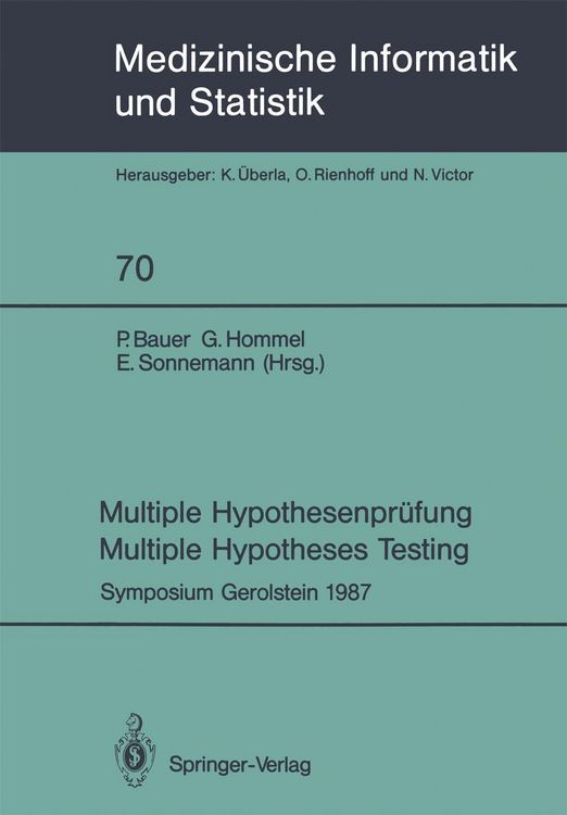 Produktbild: Multiple Hypothesenpr&uuml;fung / Multiple Hypotheses Testing
