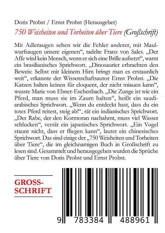 Produktbild: 750 Weisheiten und Torheiten &uuml;ber Tiere