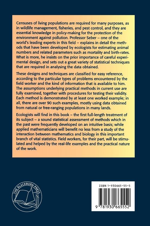 Produktbild: The Estimation of Animal Abundance and Related Parameters
