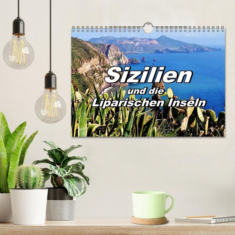 Produktbild: Sizilien und die Liparischen Inseln (Wandkalender 2026 DIN A4 quer), CALVENDO Monatskalender
