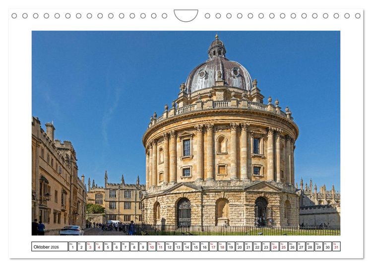 Produktbild: Sehenswertes in Oxford und Cambridge (Wandkalender 2026 DIN A4 quer), CALVENDO Monatskalender
