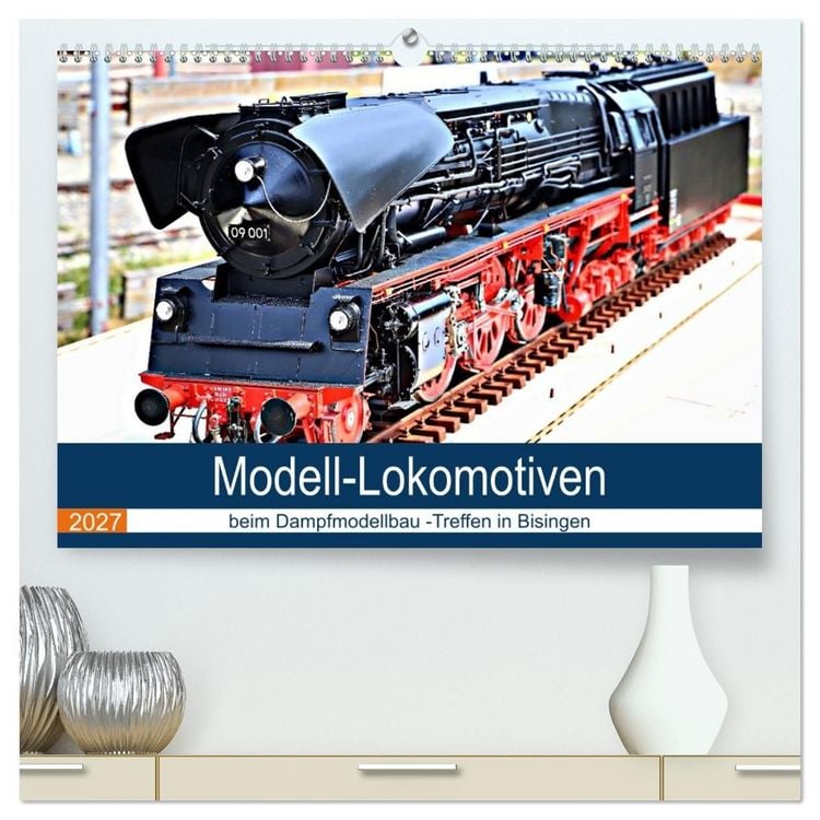 Produktbild: Modell-Lokomotiven beim Dampfmodellbau - Treffen in Bisingen (hochwertiger Premium Wandkalender 2027 DIN A2 quer), Kunstdruck in Hochglanz