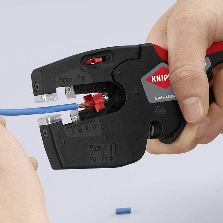 Produktbild: Knipex NexStrip 12 72 190 Crimpzange 0.03 bis 10mm&sup2;