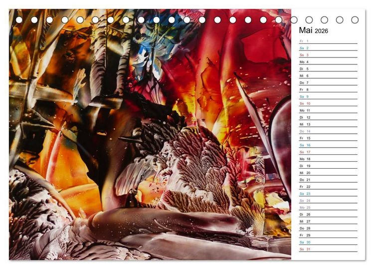Produktbild: Kalender / Fantastische Encaustic (Tischkalender 2026 DIN A5 quer), CALVENDO Monatskalender