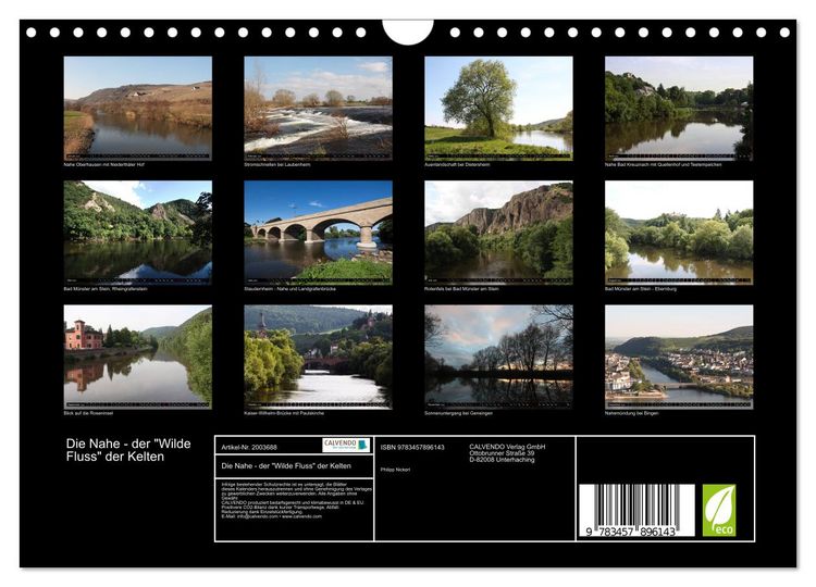 Produktbild: Die Nahe - der "Wilde Fluss" der Kelten (Wandkalender 2026 DIN A4 quer), CALVENDO Monatskalender