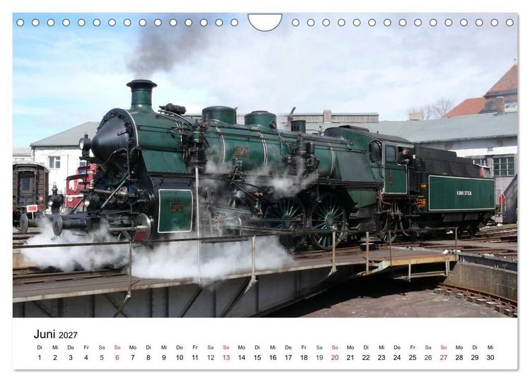 Produktbild: Feuer Wasser Kohle - Dampflokomotiven der Deutschen Reichsbahn (Wandkalender 2027 DIN A4 quer), CALVENDO Monatskalender