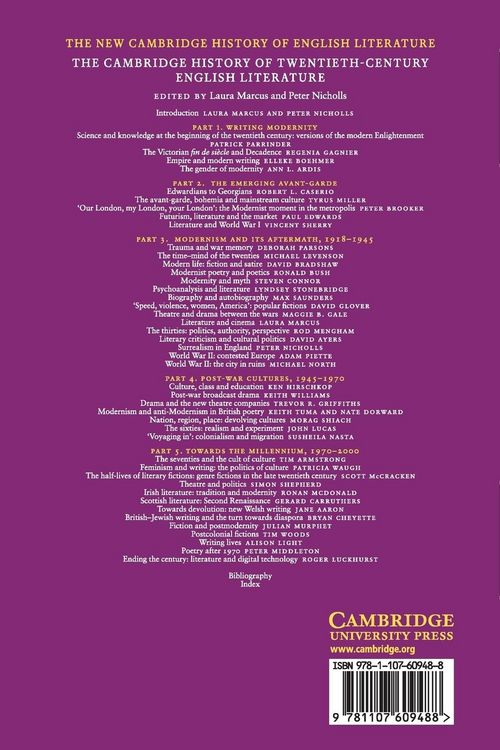 Produktbild: The Cambridge History of Twentieth-Century English Literature