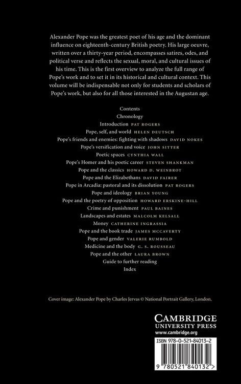 Produktbild: The Cambridge Companion to Alexander Pope