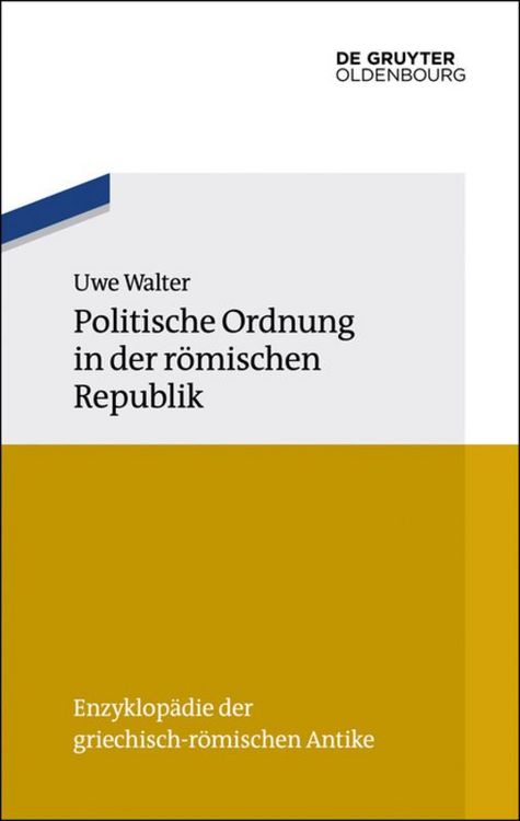 Produktbild: Politische Ordnung in der r&ouml;mischen Republik