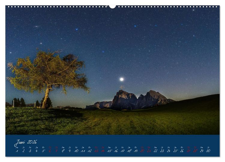 Produktbild: Welt unter Sternen (Wandkalender 2026 DIN A2 quer), CALVENDO Monatskalender