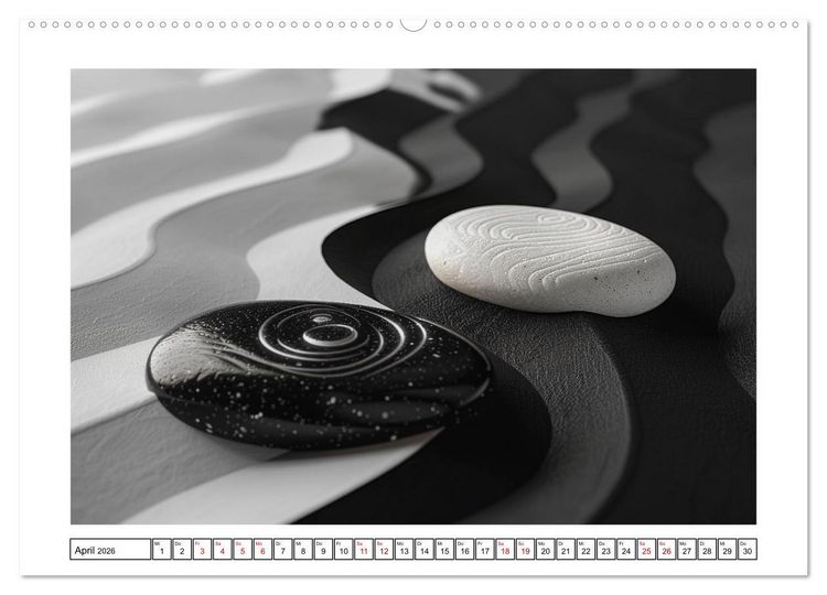 Produktbild: Augenmeditation im Zen Garten (hochwertiger Premium Wandkalender 2026 DIN A2 quer), Kunstdruck in Hochglanz