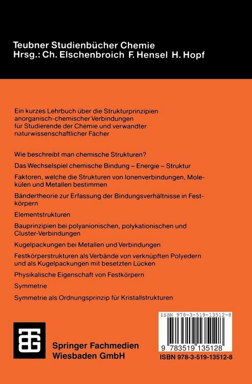 Produktbild: Anorganische Strukturchemie