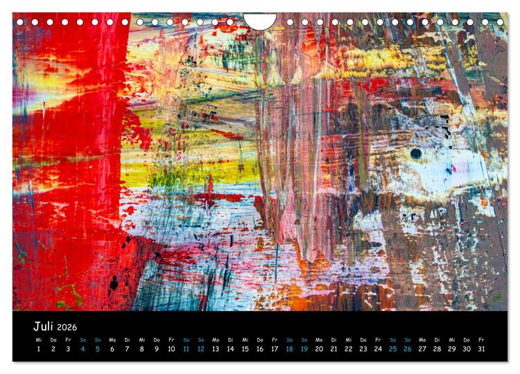 Produktbild: Abstraktes - Harmonie des Zufalls in Formen und Farben (Wandkalender 2026 DIN A4 quer), CALVENDO Monatskalender