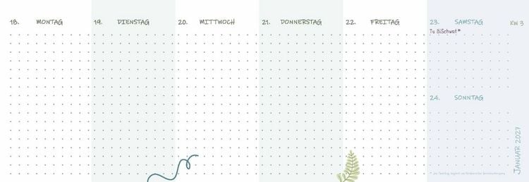 Produktbild: Mein Wochen-Tischkalender f&uuml;r das Schuljahr 2026/2027