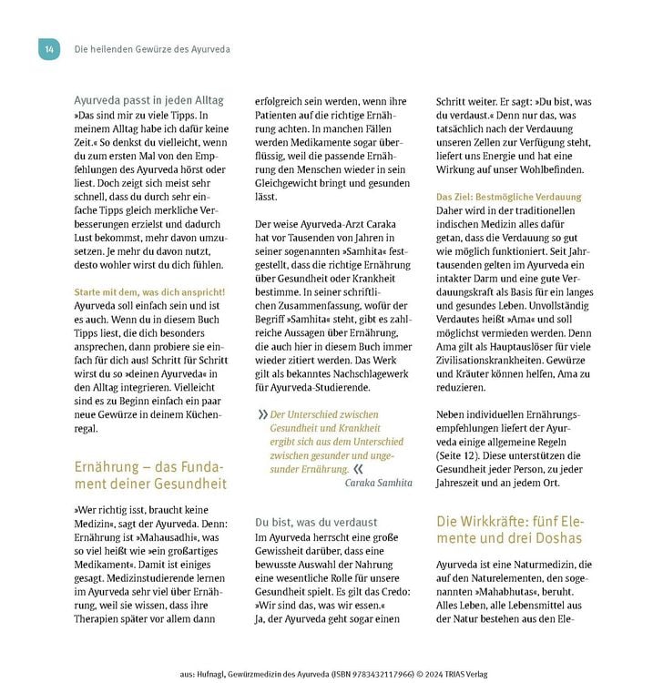 Produktbild: Gew&uuml;rzmedizin des Ayurveda. Die Heilkraft der Gew&uuml;rze nutzen